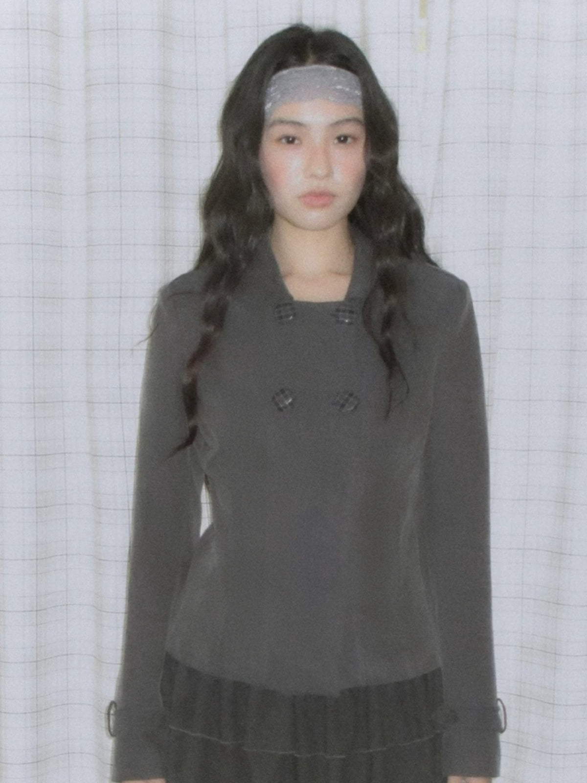 Double-Breasted Cinched Jacket