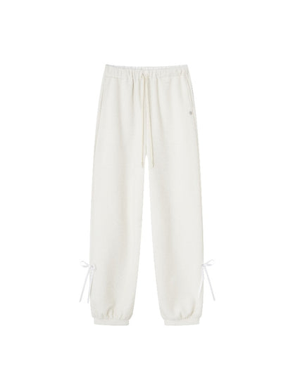 Fleece Cuffed Lantern Casual Pants