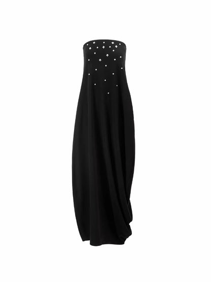 Studded Bustier Maxi Dress
