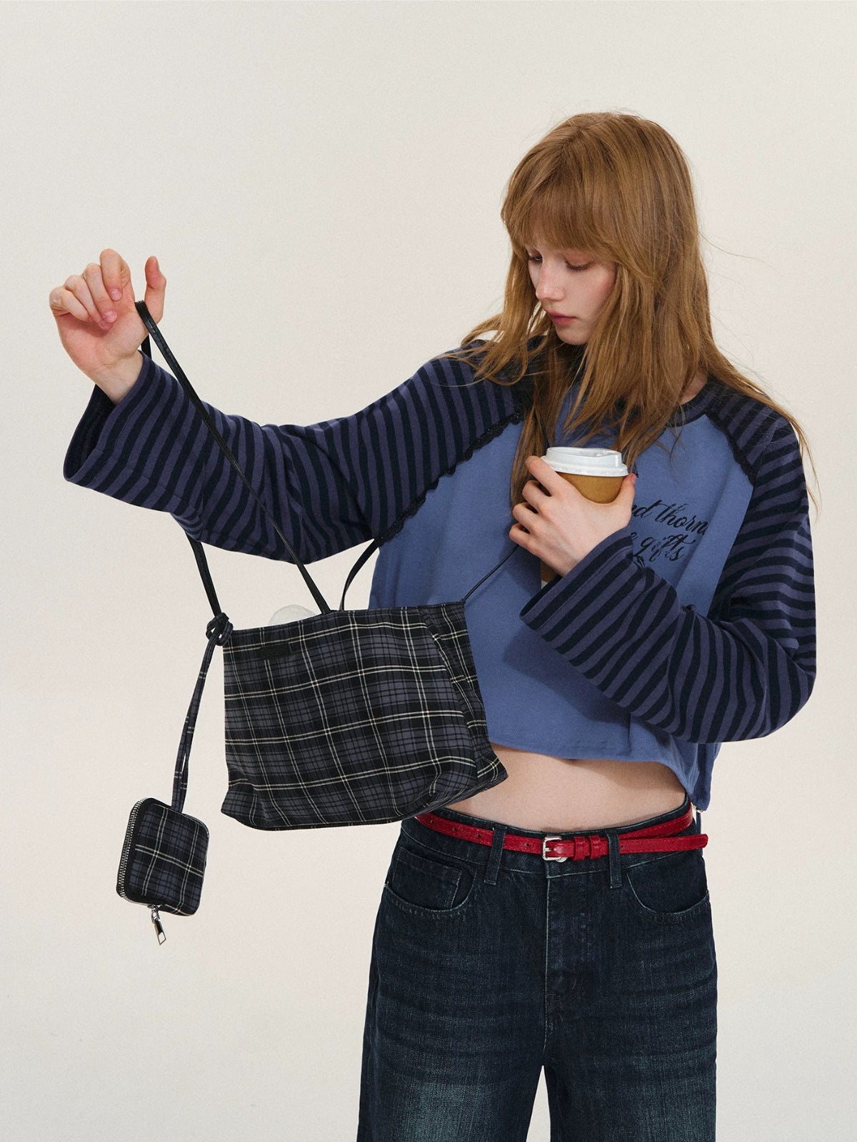 Vintage Contrast Raglan Top