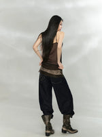 Embroidered Straight Denim Jeans