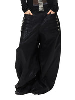 Button Wide Leg Pants