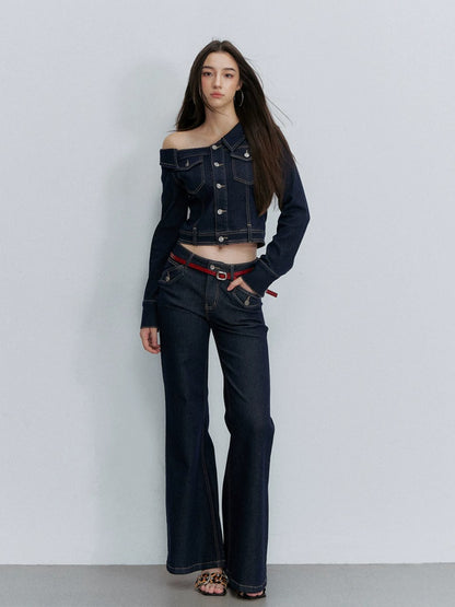 Asymmetric Denim Jacket