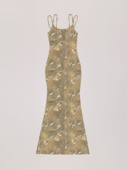 Wildworld Mermaid Knitted Silk Brace Dress