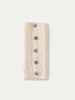 Wooden Flower Button Leg Warmers