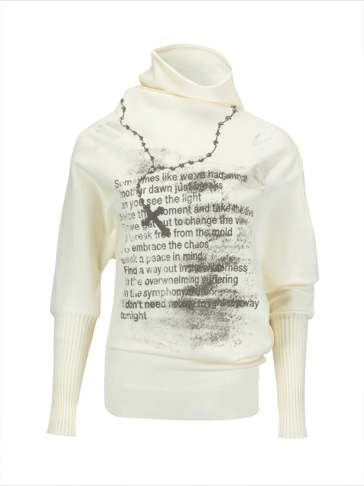 Asymmetric Chain Sweater
