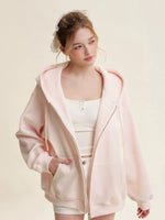 Pink & Blue Organic Fleece Hoodie
