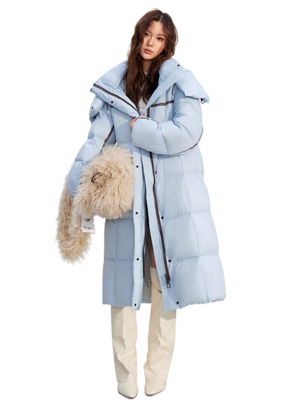 Hooded Long Down Coat