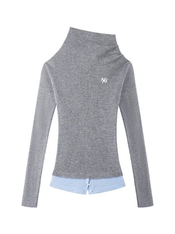 Neva Wool-Blend Knit Crewneck