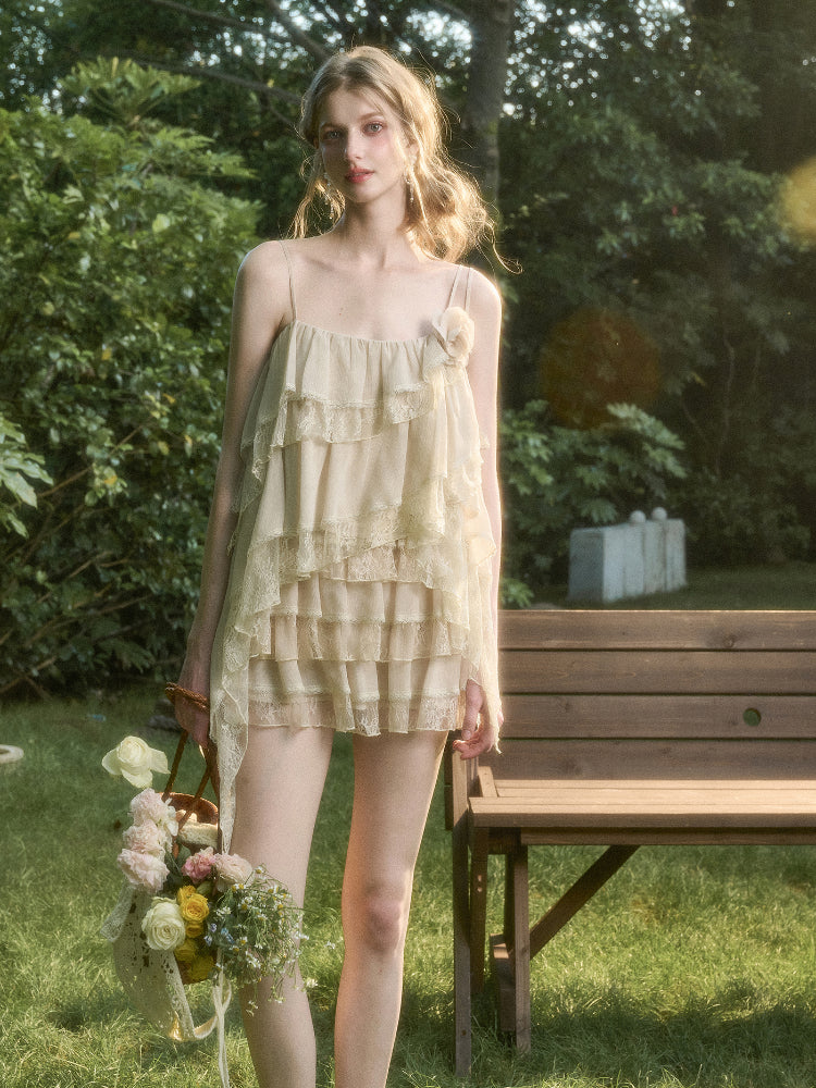 Soft Lace Fairy Tank Top &amp; Skirt Set