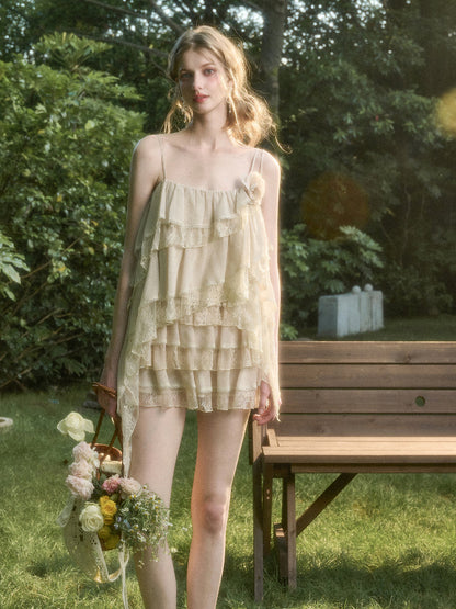 Soft Lace Fairy Tank Top &amp; Skirt Set