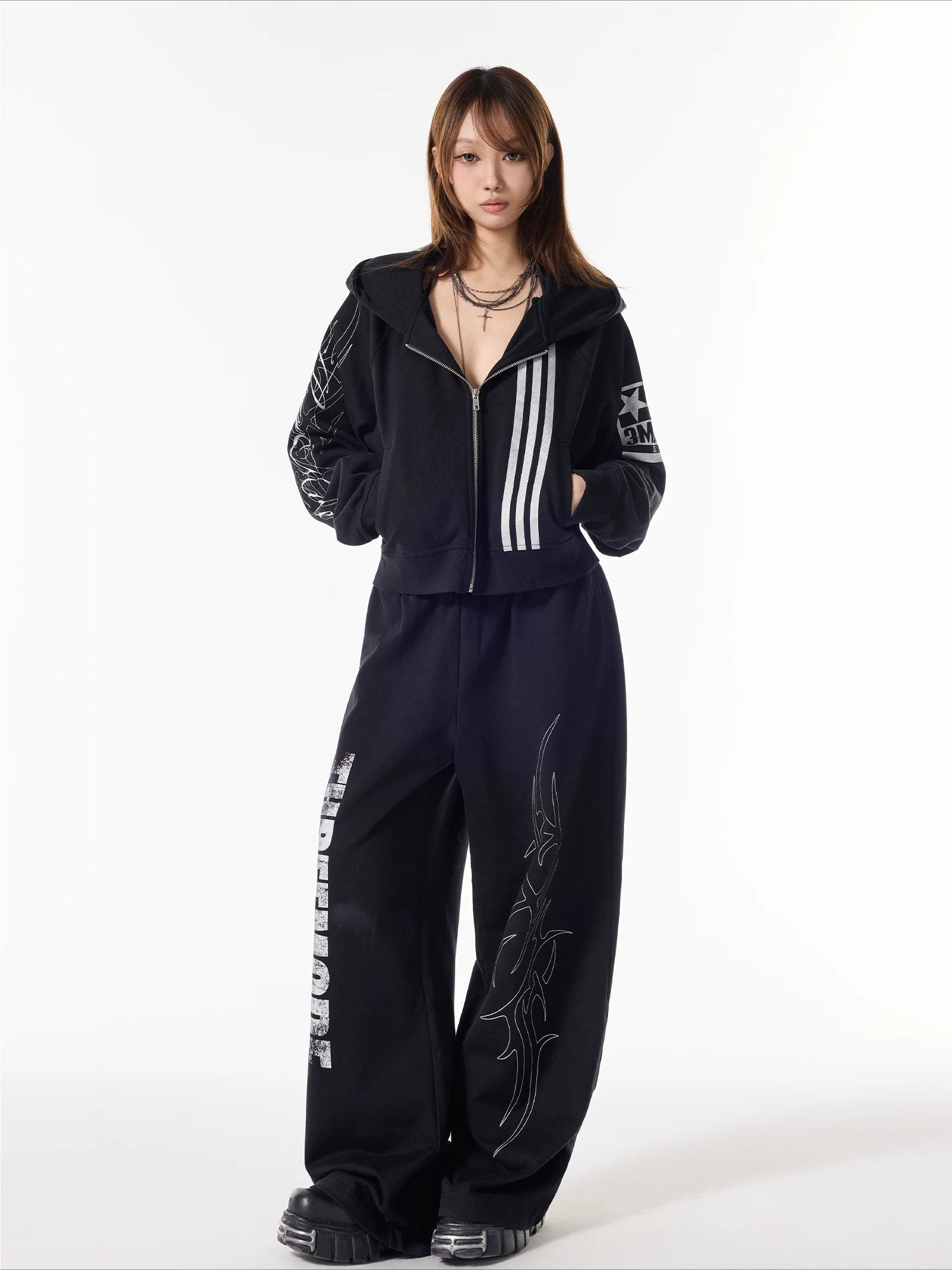 Letter Hooded Sweatshirt