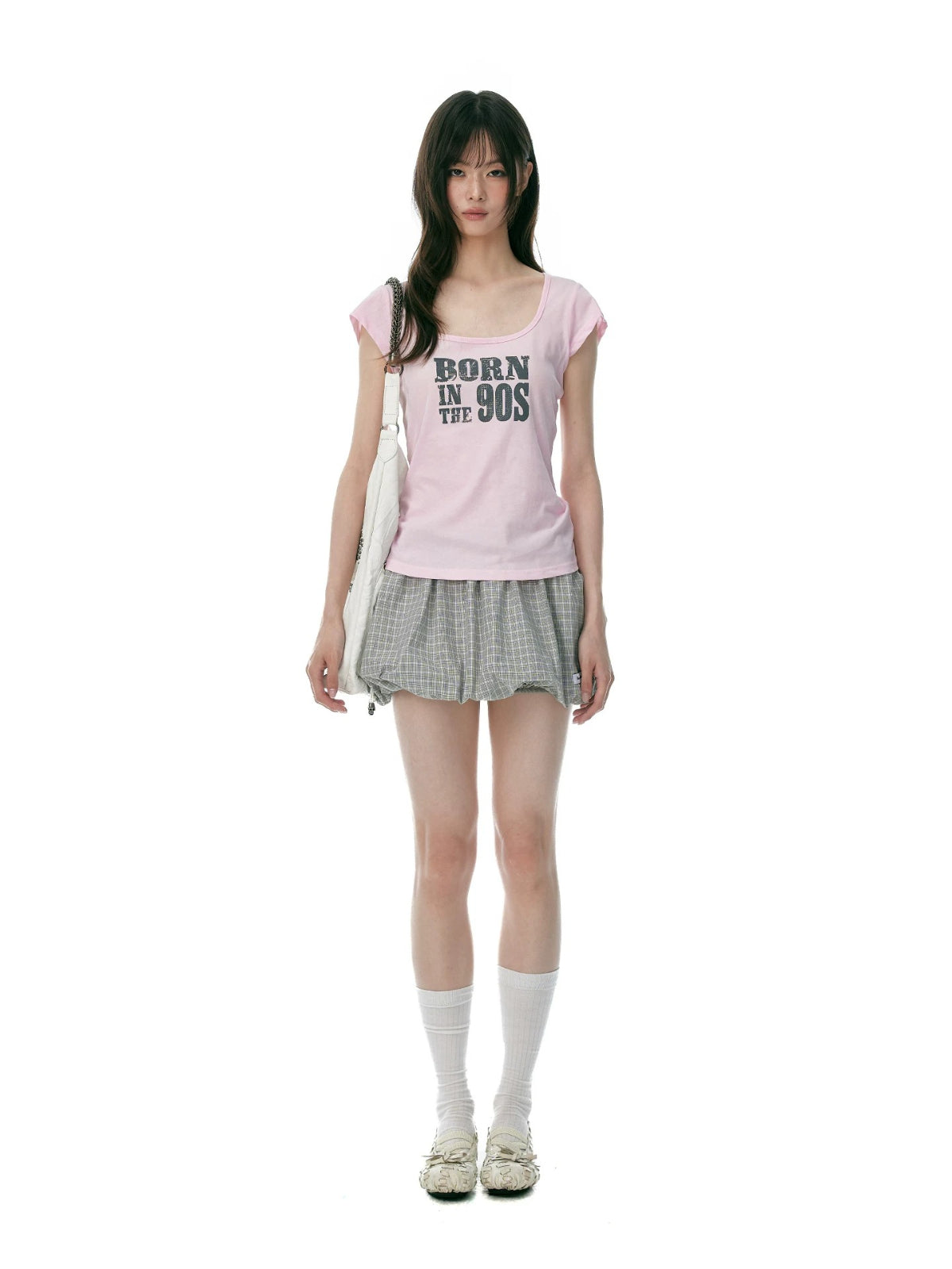 Korean Mint Graphic Slim T Shirt