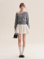 Polka Dot Knit Cardigan