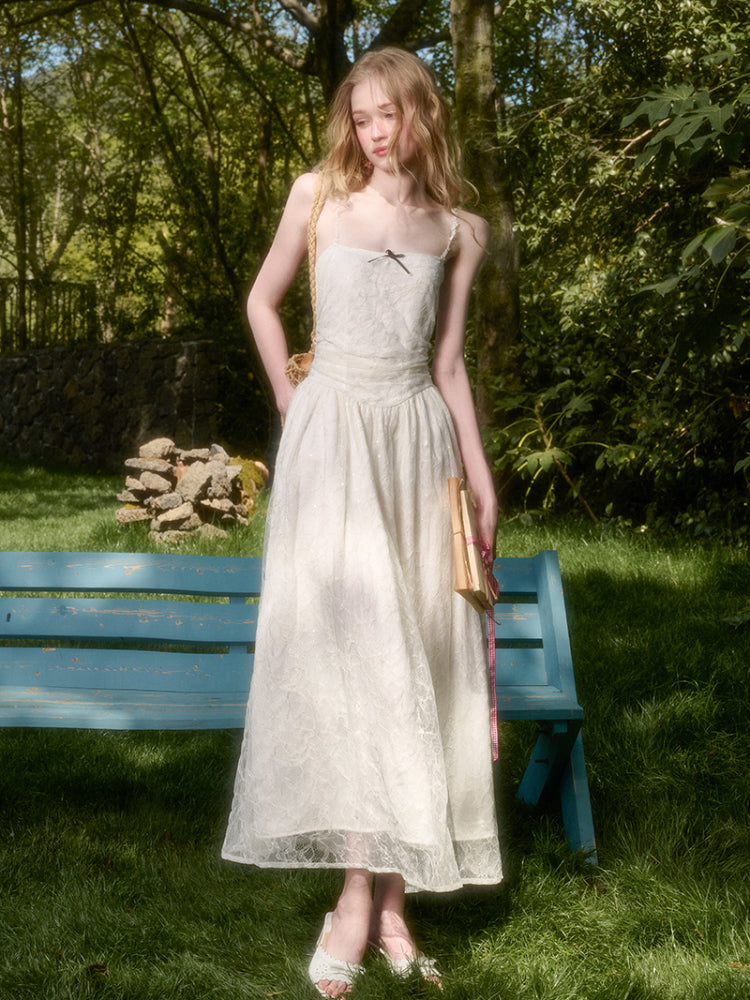 Lace Sequin  Camisole Dress