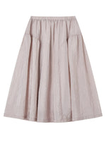 Flowing Satin Long Midi Skirt