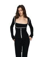 Soft Thermal Velvet Three-Piece Lounge Set
