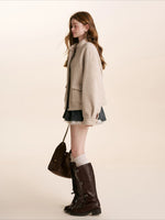 Appliqué Stand-Collar Jacket