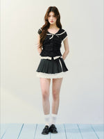 Polka Dot Sailor Blouse