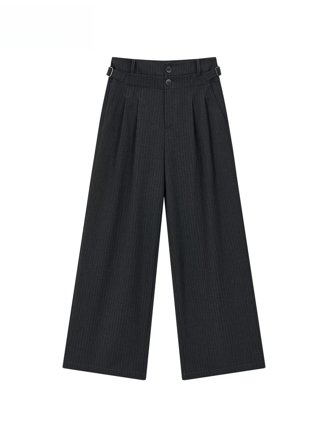 Pinstripe Wide Leg Trousers