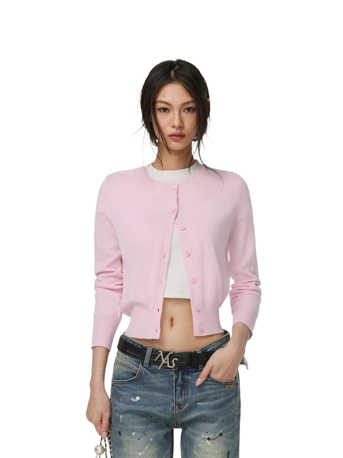 Leeds Wool Blend Cardigan Sweater