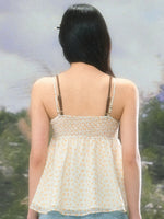 Vintage Floral Tie Cami Top