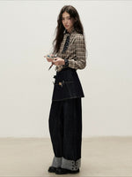 Detachable Apron Cuff Jeans
