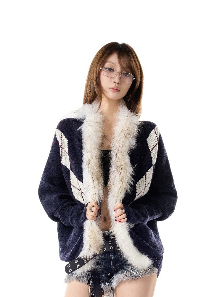 Diamond Knit Cardigan