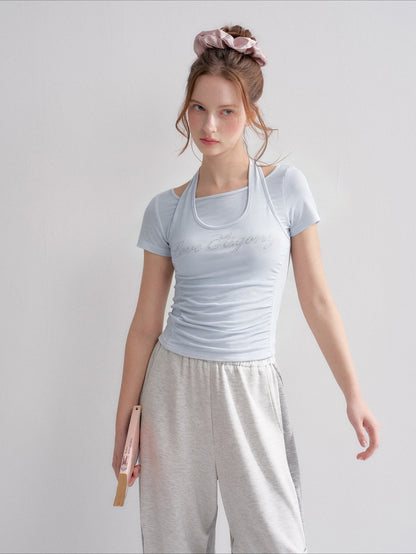 Layered Rhinestone T-shirt