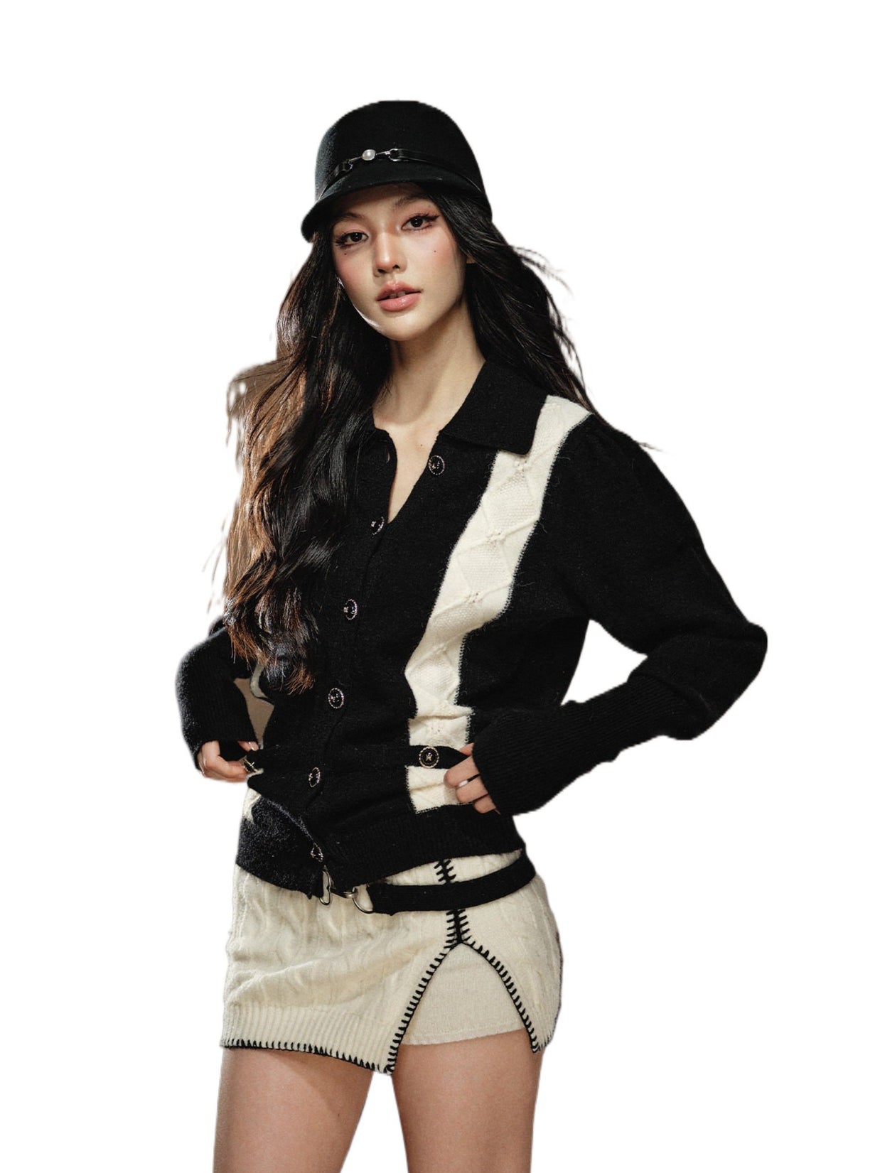 Chanel-style Knit Set