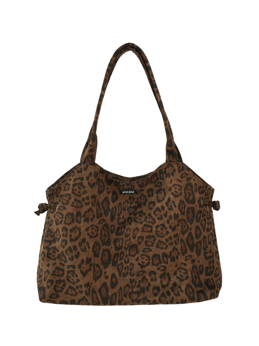 Vintage Floral Leopard Shoulder Tote