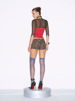 Animal Print Shorts Set