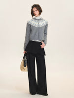 Fair Isle Cardigan & Sweater Set