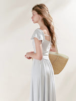 Lace Knit Maxi Dress