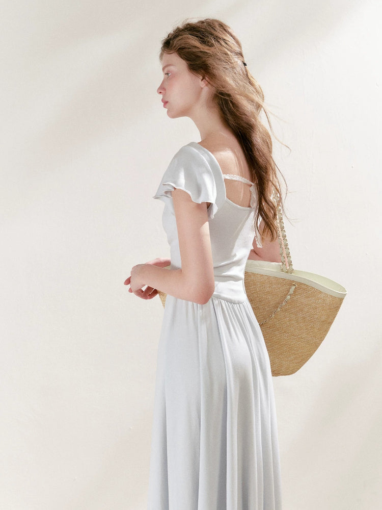 Lace Knit Maxi Dress