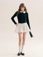 Beaded Collar Cardigan