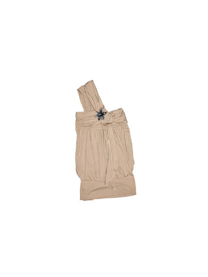 One-Shoulder Knotted Bud-shaped Strapless Dress