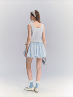 Sleeveless Lace Bubble Dress