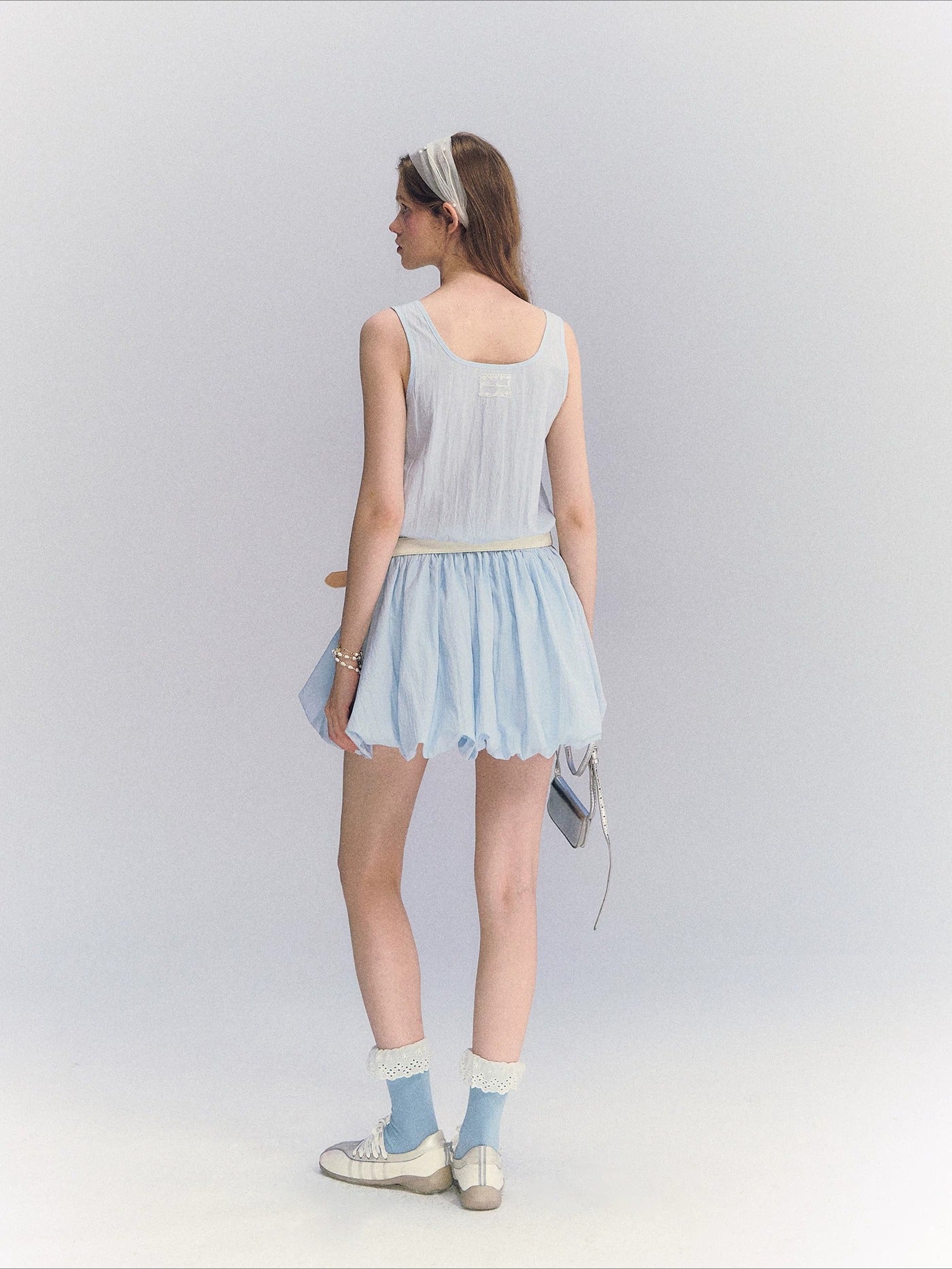 Sleeveless Lace Bubble Dress