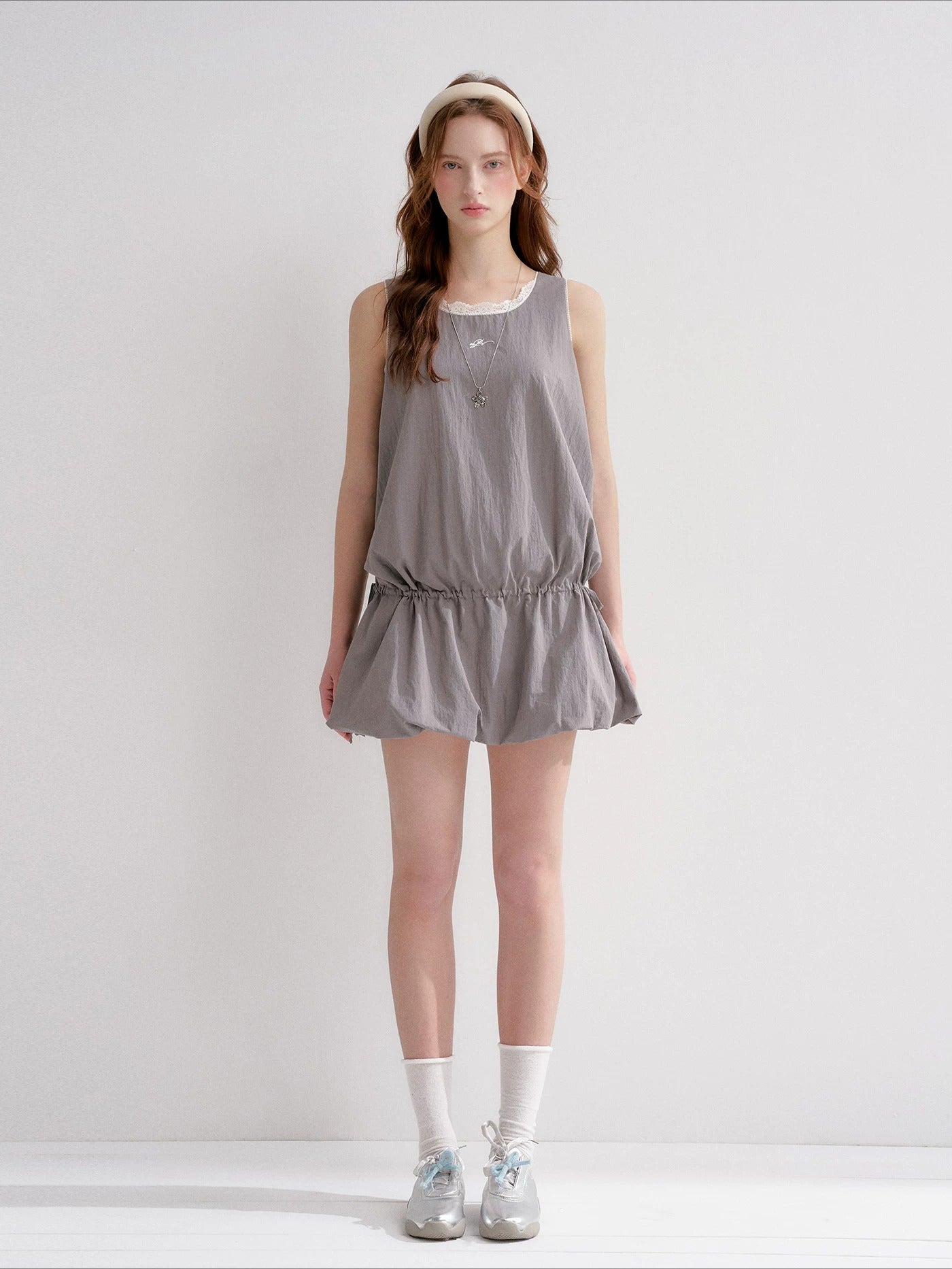 Lace Drawstring Dress