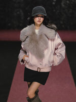 Fur Collar Oversized Jacket
