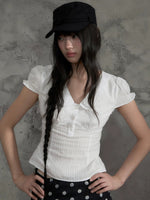 Textured Doll Collar Top