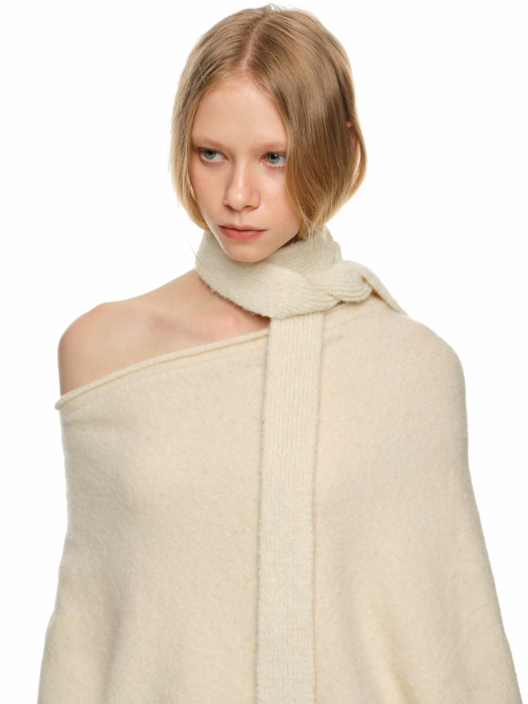Off-Shoulder Oversized Sweater