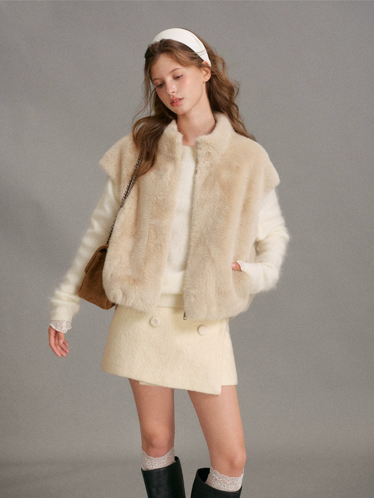 Cloud Soft Mink Vest Jacket