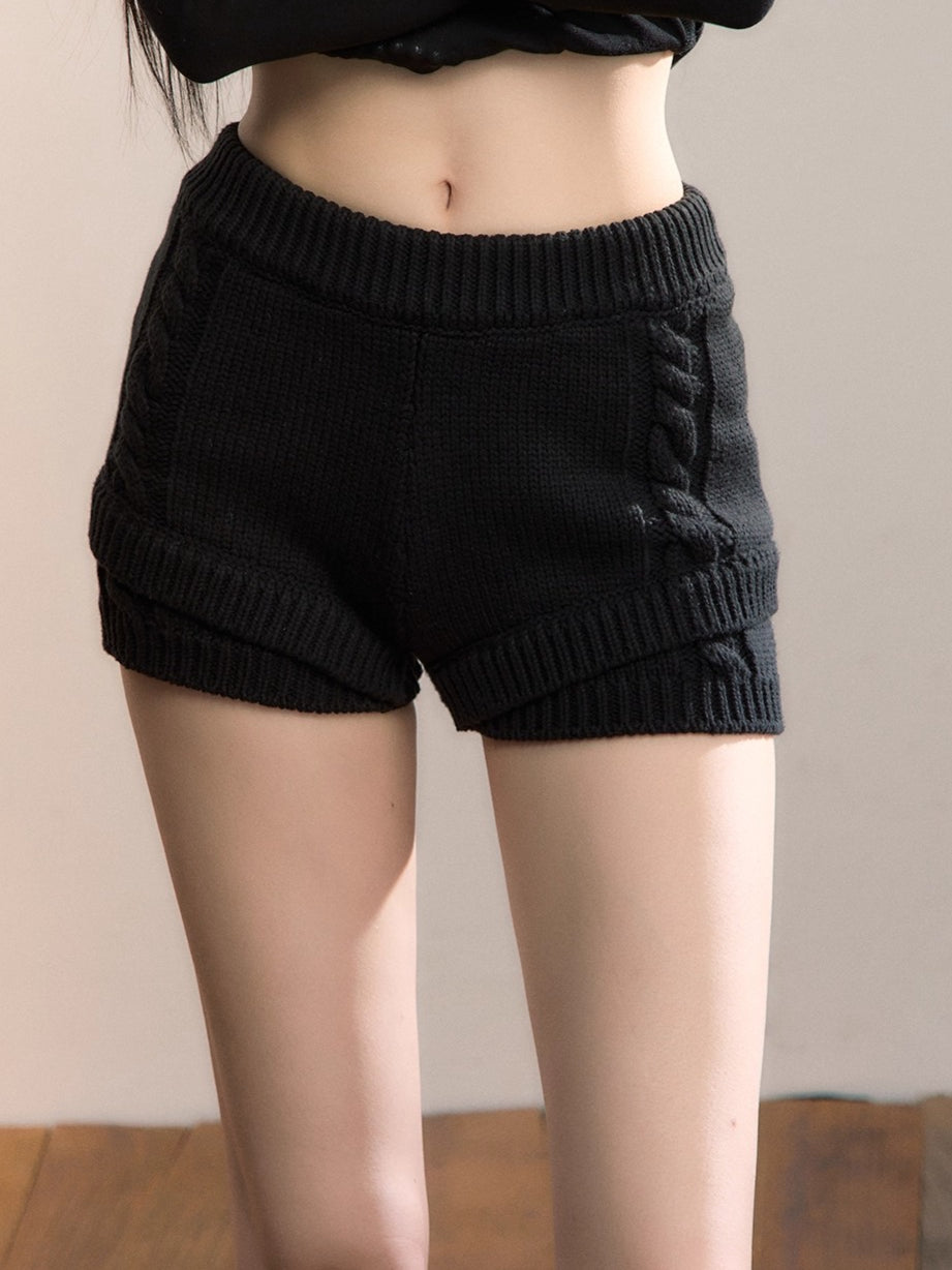 Knit Layered Shorts
