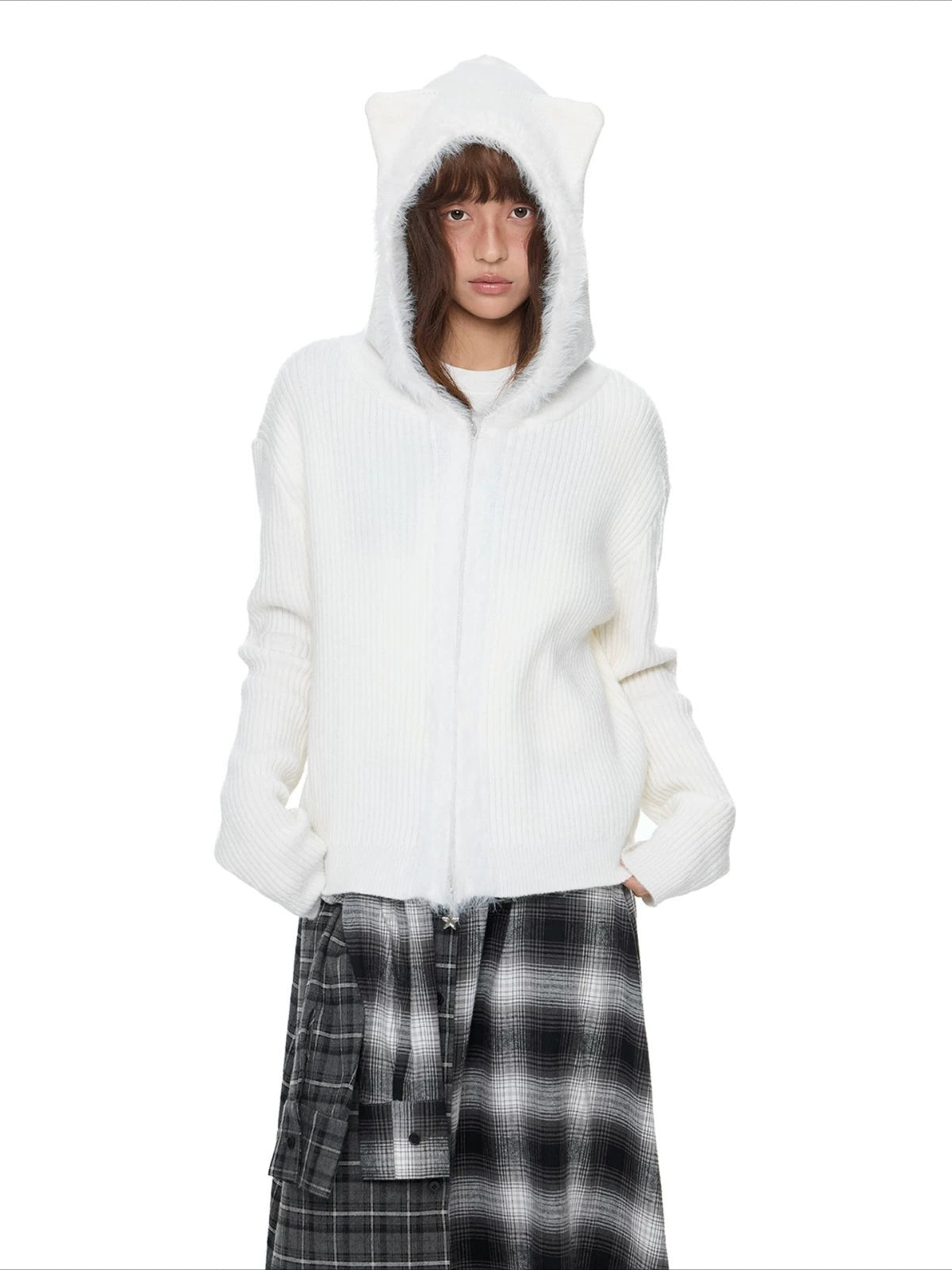 Bear Ear Knit Cardigan