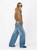Vintage Washed Straight Leg Jeans