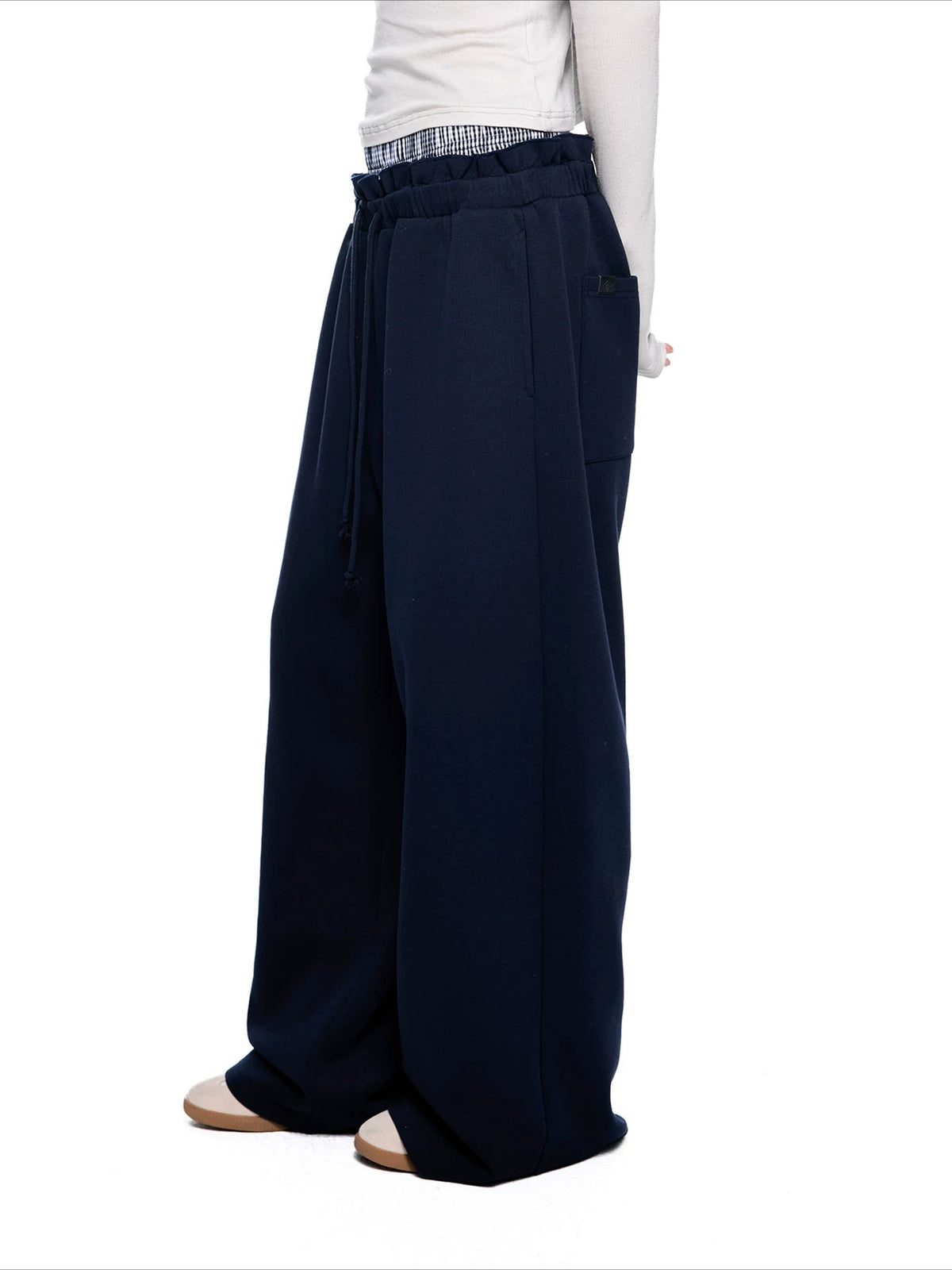 Plaid Waist Sweatpants