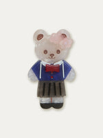 Acrylic Spring Bear Hairpin