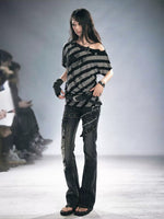 Off Shoulder Stripe Tee